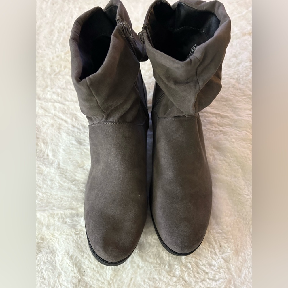 Maurices Charcoal Ankle Booties